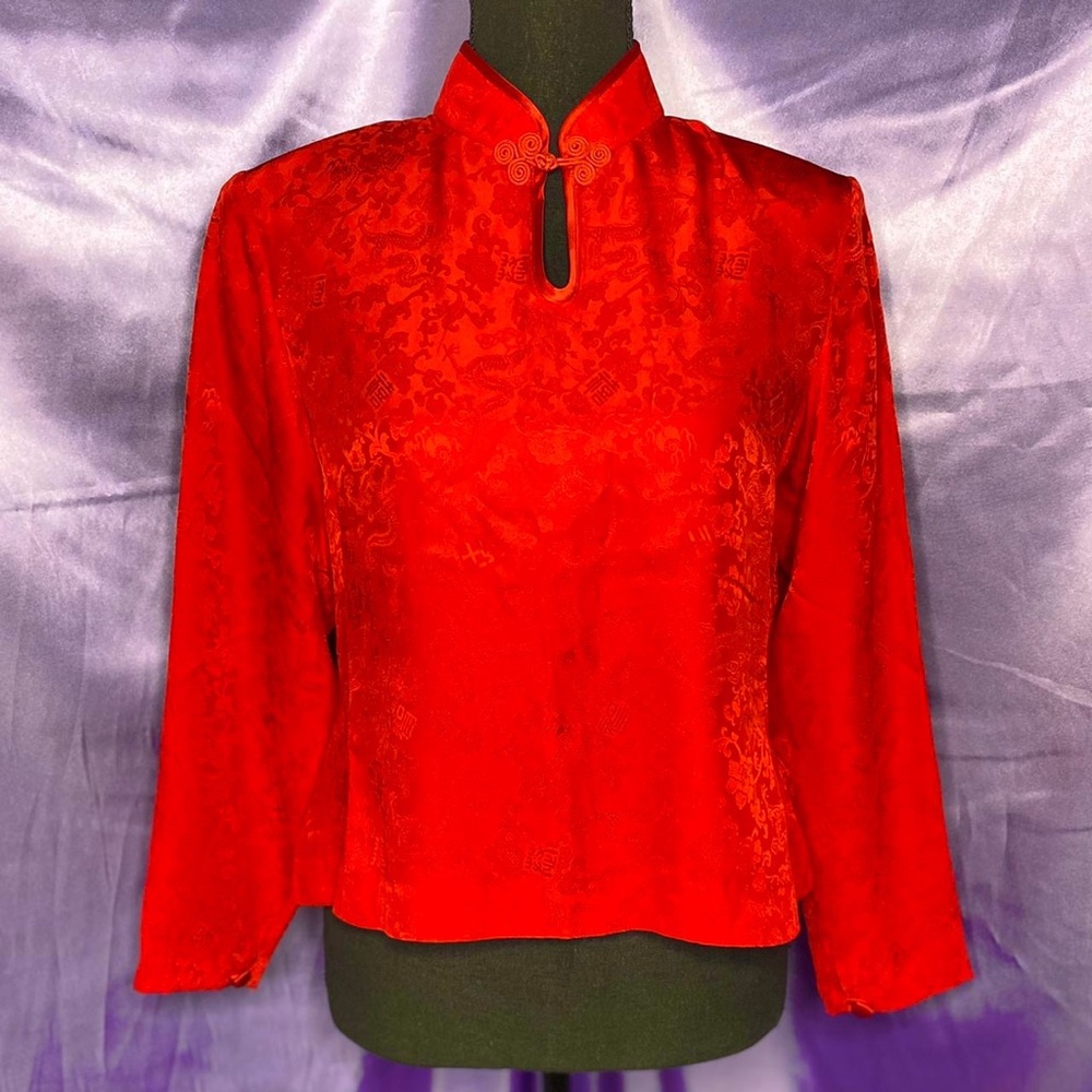 ★ LANTERN BROCADE BLOUSE ★ MEDIUM